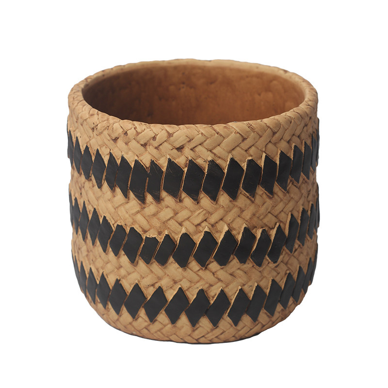 北欧风格|水泥花盆复古方格风格抽象创意盆栽小盆栽绿植有孔花盆,淘宝优惠券,粉丝福利购,淘宝优惠卷