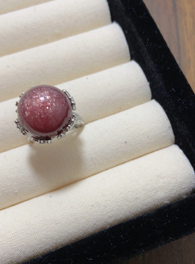 末泽复古简约小众轻奢ins天然水晶彩宝活口礼物饰品活口中古戒指