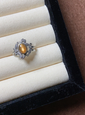 孤品合集精致彩宝复古水晶ins小众高级感戒指饰品活口中古风