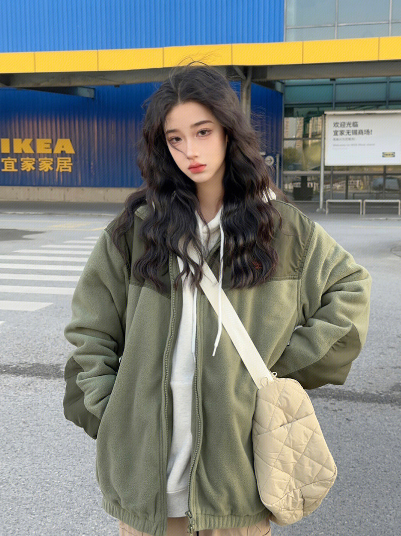 黑色港风假发复古卷发羊毛卷减龄蛋卷头女中长发自然日常全头