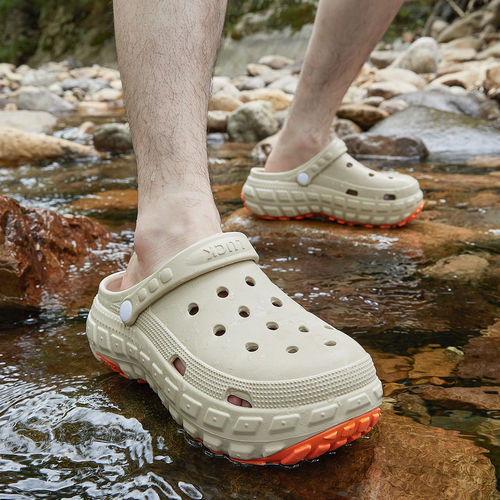 洞洞鞋男款夏季外穿2026新款eva防滑防臭足弓支撑不累脚沙滩凉鞋 - 图3