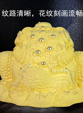 金银礼品金蟾摆件绒沙金三足蟾蜍店铺收银台 开业礼品 办公室装饰