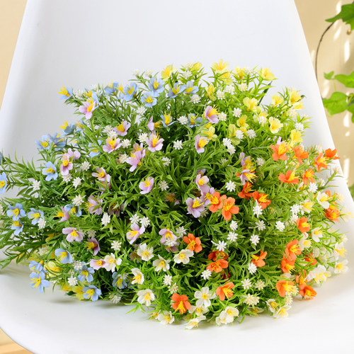 仿真花束单支塑料花户外花槽花箱栅栏插花田园装饰拍照道具花坛 - 图3