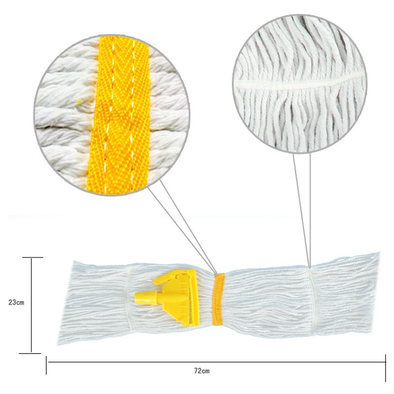 福宝家用吸水棉线拖把医院酒店地拖干湿两用扁头拖把一拖净 - 图1