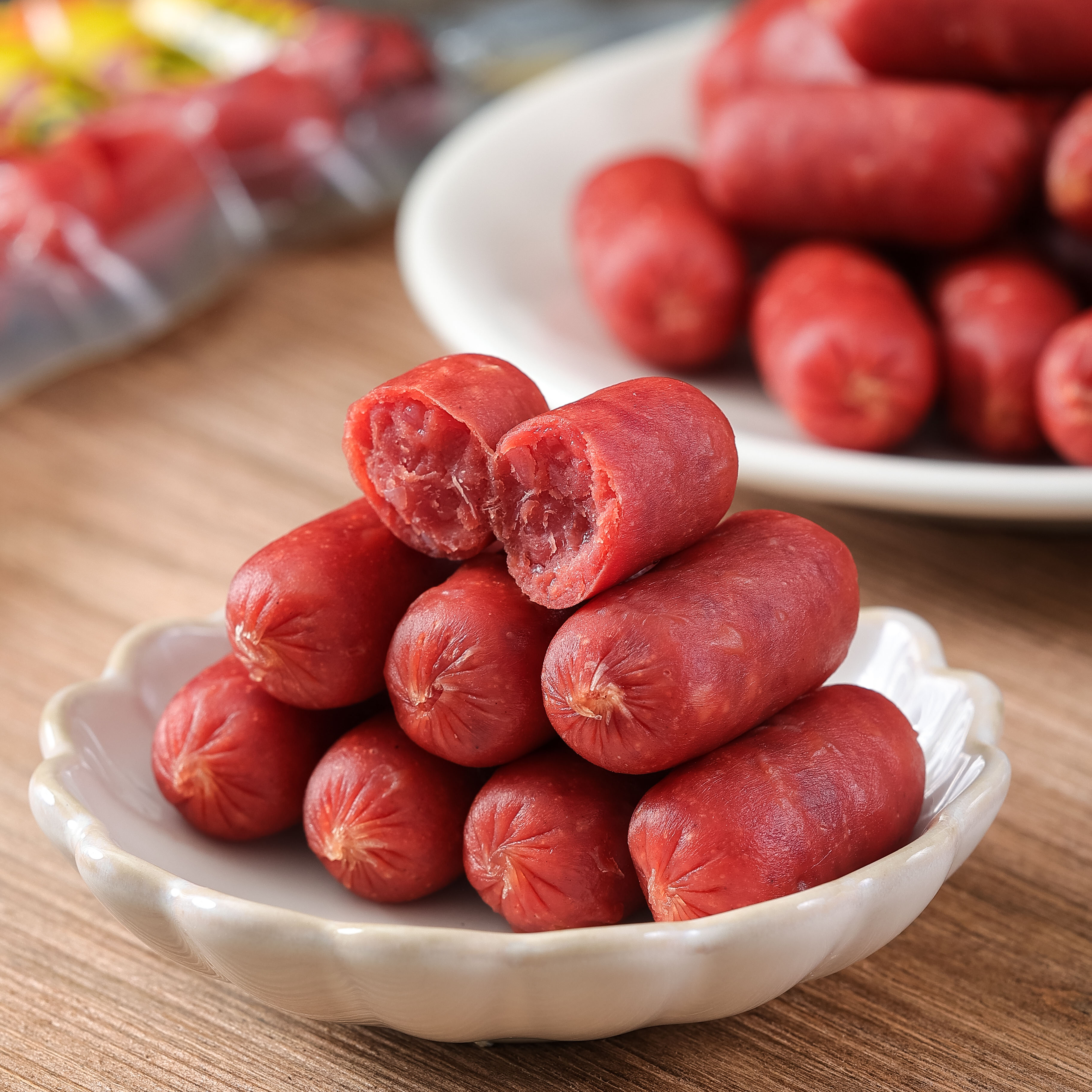 顺意黑鸭小枣肠100克 麻辣甜迷你肉枣烤肠 即食 牛肉含量高 - 图0