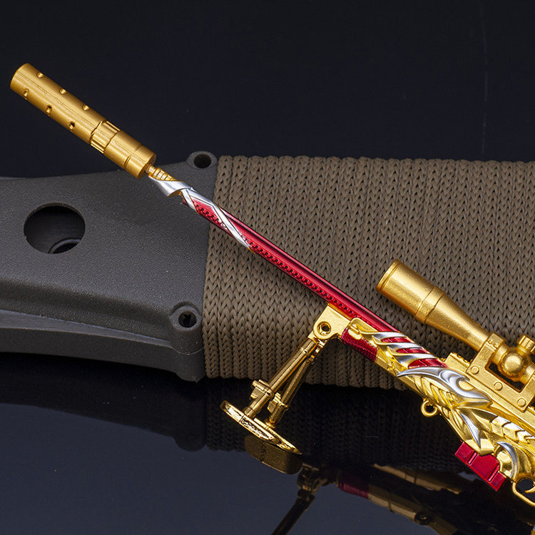 和平精英皮肤焰龙焚天awm枪玩具m416五爪金龙金属m24狙击m762模型