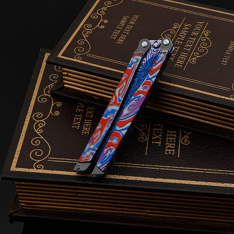 和平精英手办和平精英地铁逃生蝴蝶刀冷锋金属折叠玩具模型手办合金武器未开刃