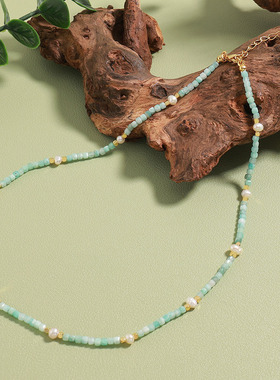 英国Cherry Kitty小清新淡水珍珠串珠项链波西米亚小众设计