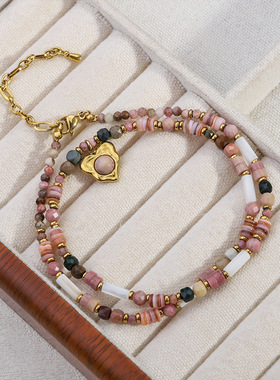 英国cherry kitty夏日浪漫石锁骨链高级感波西米亚配饰梦幻邂逅