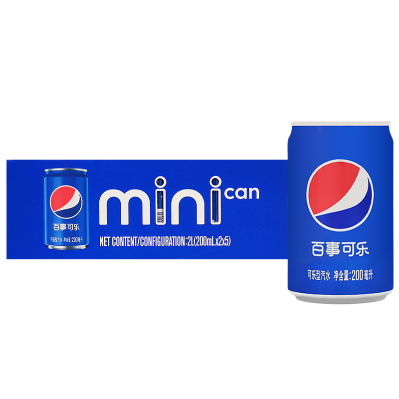 百事可乐mini迷你罐200ml*24罐装整箱批特价可乐美年达碳酸饮料-图3