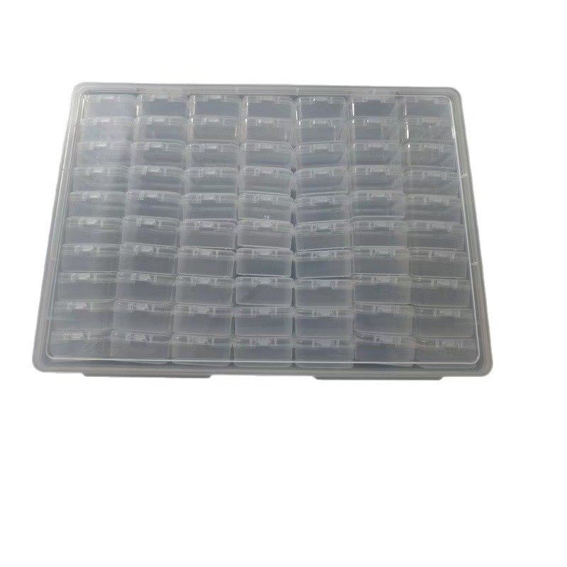 一套（1大盒+60小盒）拼豆分装收纳盒套盒易取易放试卷收纳盒带盖,淘宝优惠券,粉丝福利购,淘宝优惠卷