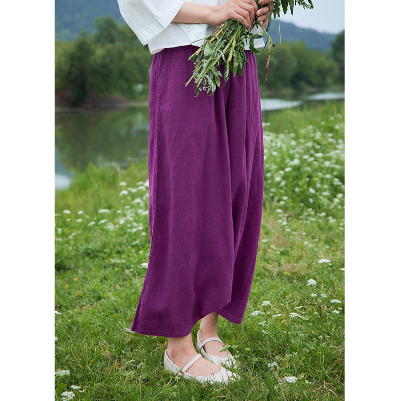 【照本堂】2025早秋新款新中式女装天丝麻时尚跨裆休闲裤女W22721,淘宝优惠券,粉丝福利购,淘宝优惠卷