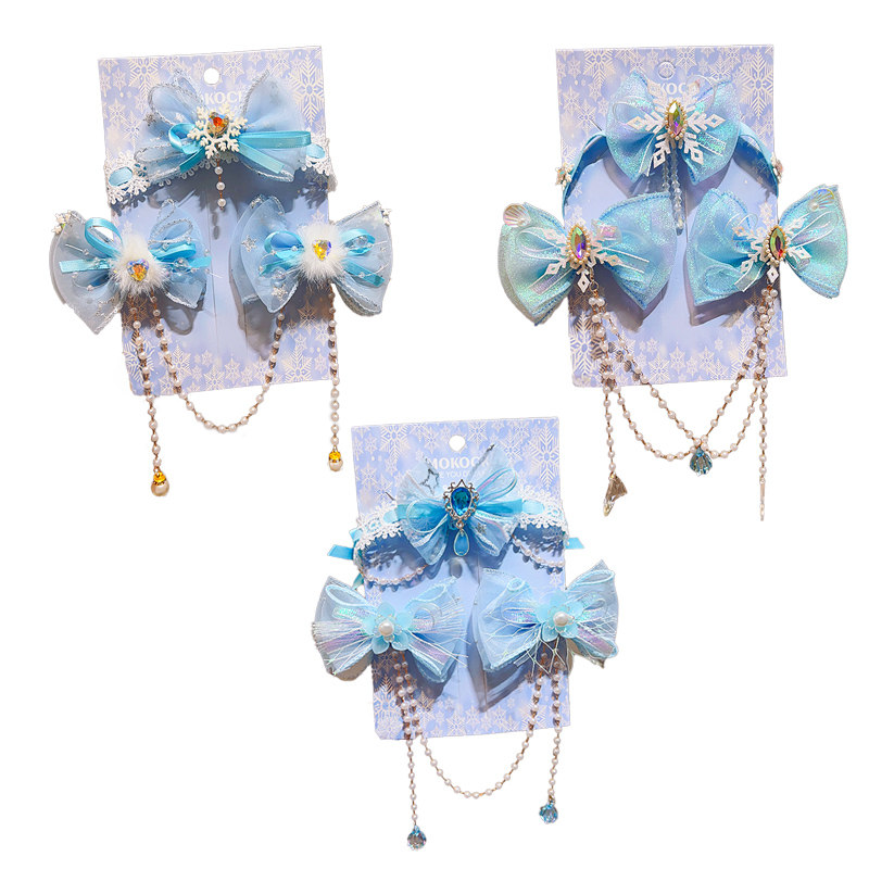 儿童发夹项链女童冰雪奇缘发饰小女孩额头链首饰艾莎公主头饰发饰,淘宝优惠券,粉丝福利购,淘宝优惠卷