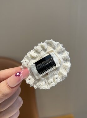 婴儿森系兔子全包布发夹不伤发