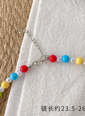 2026新款儿童项链彩卡通宝串珠女童可爱时尚礼物饰品宝宝锁骨链