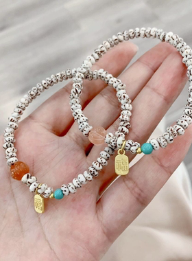 迷你小星月手串手串小米珠佛珠男女士文玩手链项链手饰