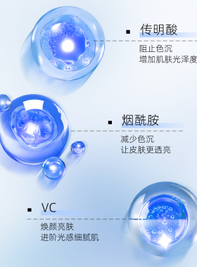 熬夜也发光~熊果苷VC精华液提亮烟酰胺原液3重焕亮改善熬夜暗沉肌
