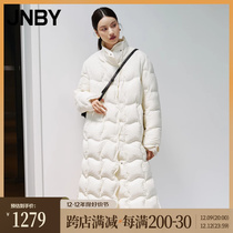 JNBY Jiang Nanbu Clothing Winter Down Clothing Easy Bread Suit Upright Collar Loose long style jacket 5MAC10720