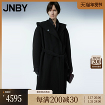 (the malls same section) JNBY Jiangnan Bu clothes 23 Winter New products Lianhood Double-face fur The big coat female 5NB814370