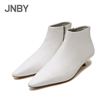 JNBY Jiangnan Burclothes Spring Short-cylinder boots Fashion fine and pointed female shoes 7KB570010