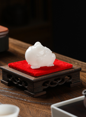 冰种璞玉金蟾陶瓷招财瑞兽工艺品家居客厅玄关装饰品创意装饰摆件