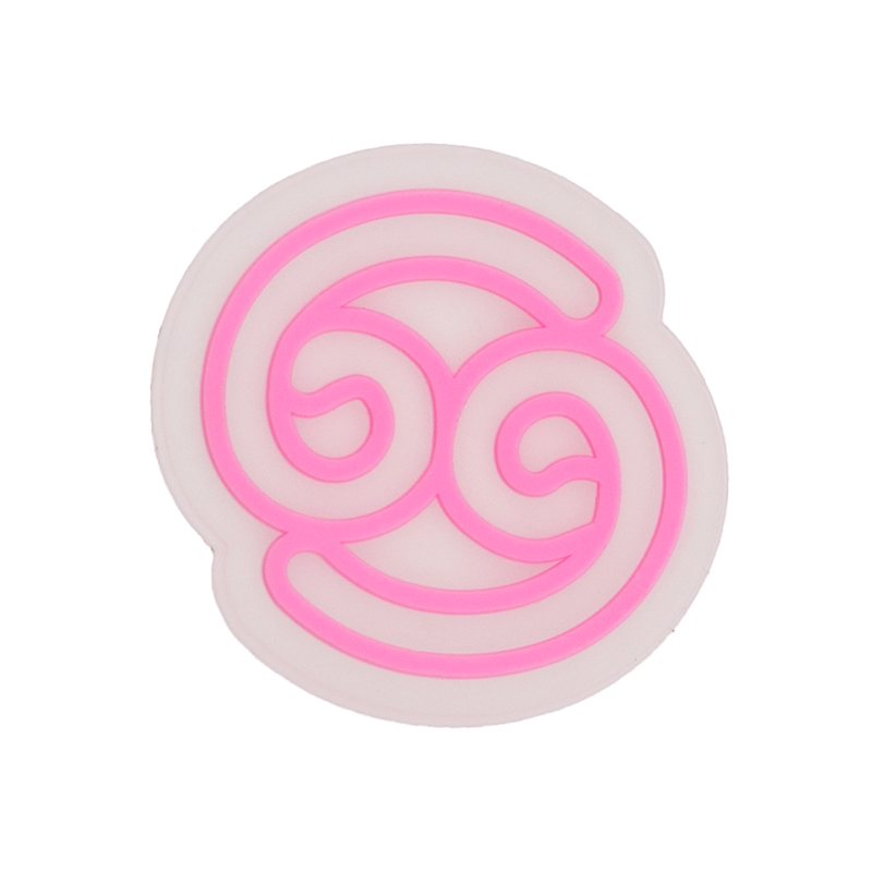 夜光发光鞋花十二星座鞋扣洞洞鞋面配件配饰拖鞋托特包包装挂饰扣 - 图3