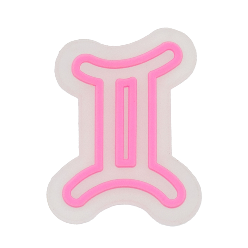 夜光发光鞋花十二星座鞋扣洞洞鞋面配件配饰拖鞋托特包包装挂饰扣 - 图1