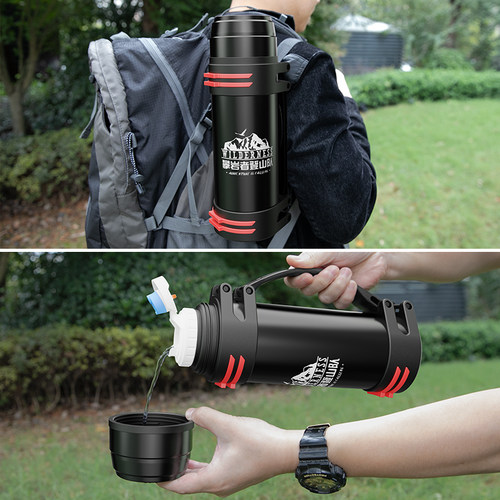 偏远地区大容量保温杯定制logo旅行壶户外露营水杯子刻字纪念礼品 - 图3