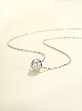 S925纯银万花筒星芒路路通项链高级感小众个性设计轻奢百搭锁骨链