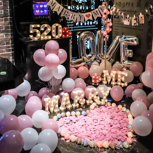 Предложение макета внутренний реквизит романтический сюрприз креативные принадлежности 520 День святого Валентина исповедь пакет украшения комнаты огни