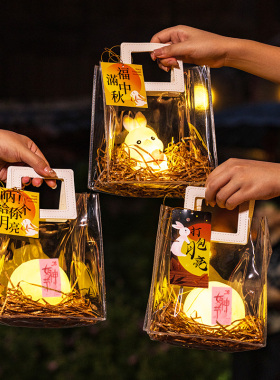 打包月亮发光氛围灯装饰摆件