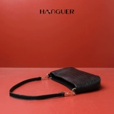 Универсальная дизайнерская сумка подмышку, сумка через плечо, сумка на одно плечо, тренд сезона, крокодиловый принт, французский стиль