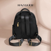 HANGUER&CK light oxford cloth double shoulder bag female large capacity 2023 new college student pet school bag