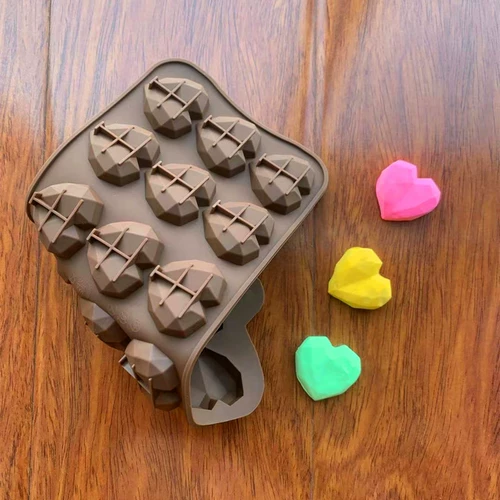 15 Diamond Love Love Valentine's Cardex плесень силиконовой плазон