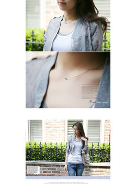 东大门现货韩国可叠戴短款锁骨链