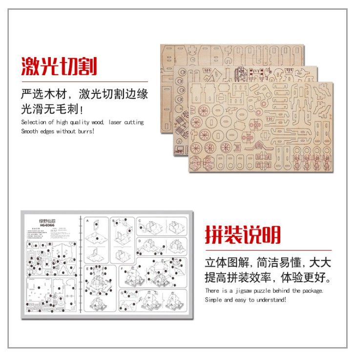 中国北京天坛祈年殿模型木质立体拼图古建筑玩具古风拼装积木 - 图1