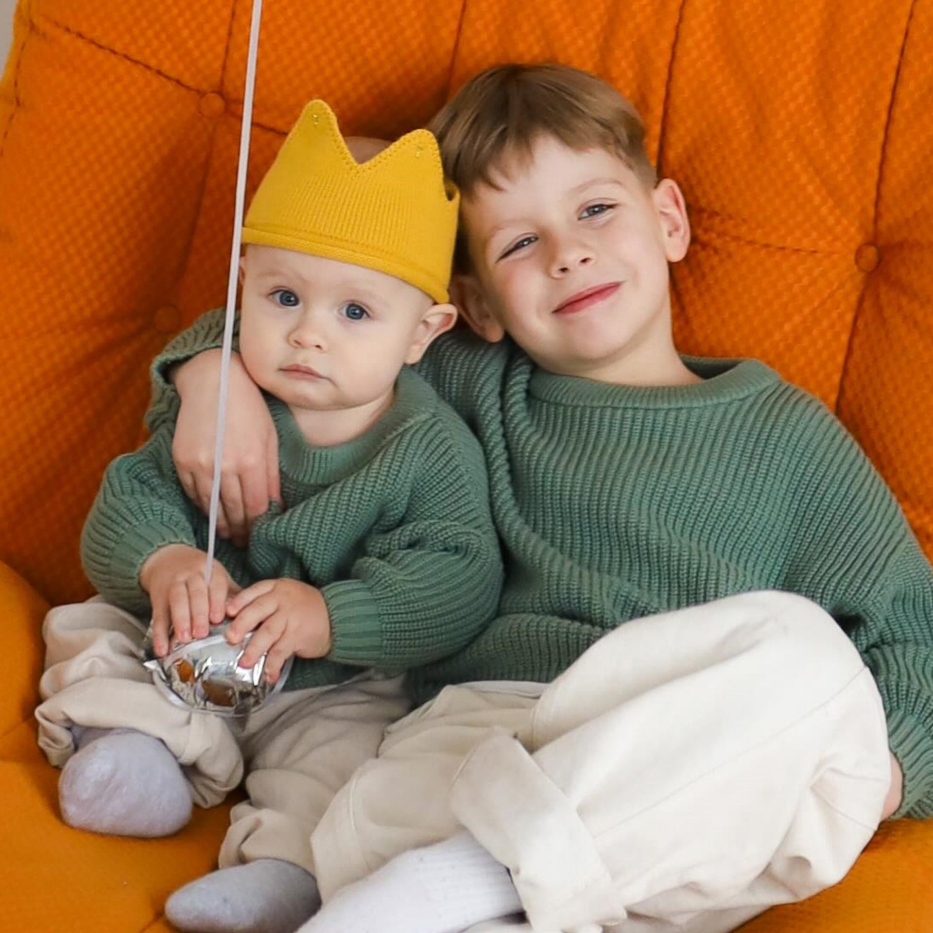 儿童男女宝宝发带生日帽韩式正太个性针织皇冠发箍纯色条纹毛线帽,淘宝优惠券,粉丝福利购,淘宝优惠卷