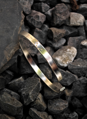 原创设计999纯银（道系·五路财神）手工复古风招财转运纯银手镯