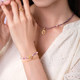Zhou Dasheng Sterling Silver Opal Amethyst Bracelet
