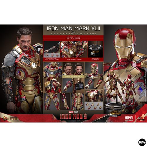 【TYCTOYS】分批出货 HOTTOYS HT漫威钢铁侠3 MARK42 2.0 MMS758 - 图3