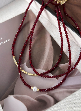 迷尚优品人造水晶人造水晶圆珠链