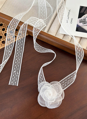 迷尚优品网纱锁骨链女