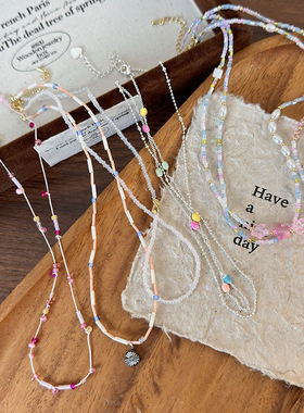 迷尚优品塑料/树脂锁骨链女