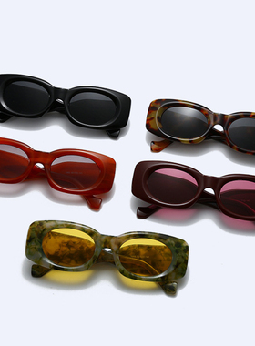 方形宽腿太阳眼镜女美式墨镜