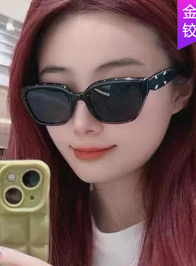 方形墨镜防紫外线欧美女猫眼