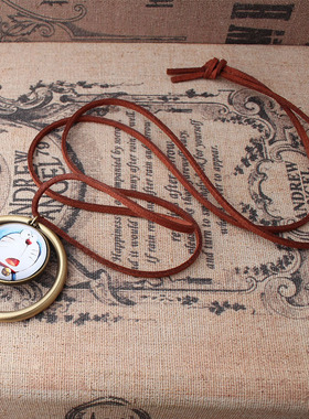 哆啦A梦时光宝石贴片学生毛衣链