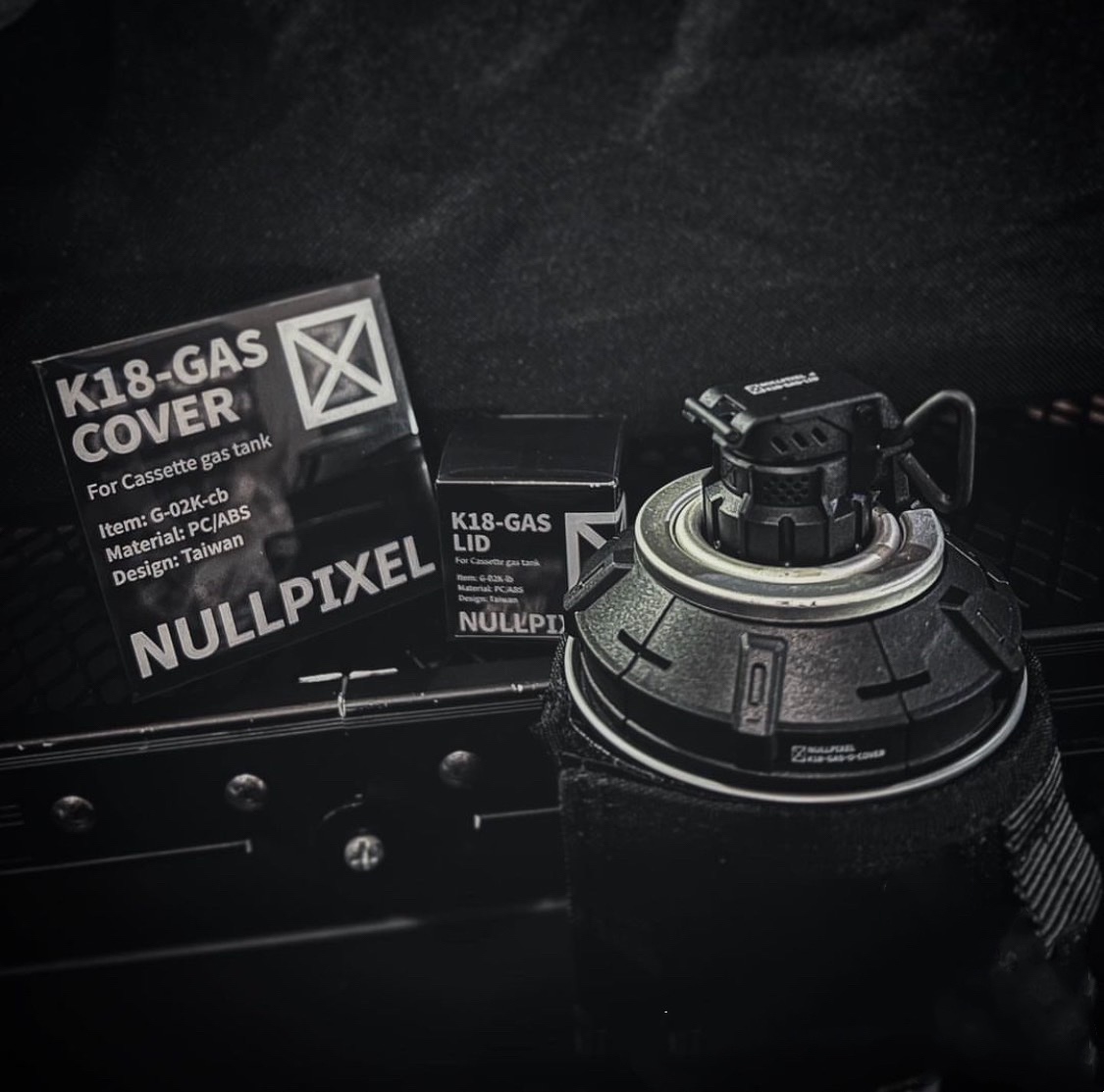 Nullpixel气罐盖·K18-GAS-LID+COVER军事风格战术装饰氛围盖帽-图0