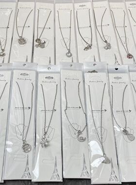 冲量特价韩版简约钛钢项链女百搭不掉色吊坠夜市地摊饰品混批