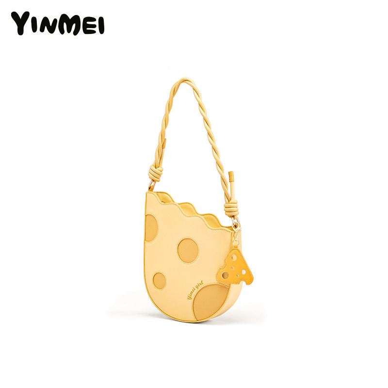 yinmei 2021新款芝士奶酪腋下单肩包 音魅女士包袋