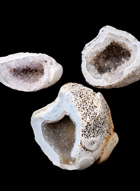 正品天然水晶玛瑙晶洞矿石标本 水晶原石裸石晶洞家居装饰聚宝盆